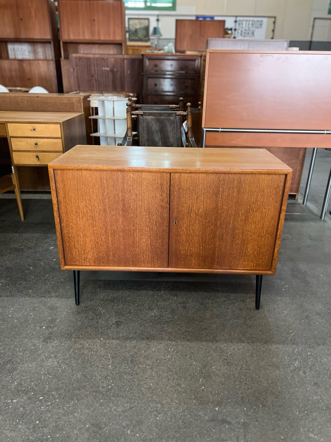 Kommode Schränkchen Teak WK Möbel Mid Century Vintage