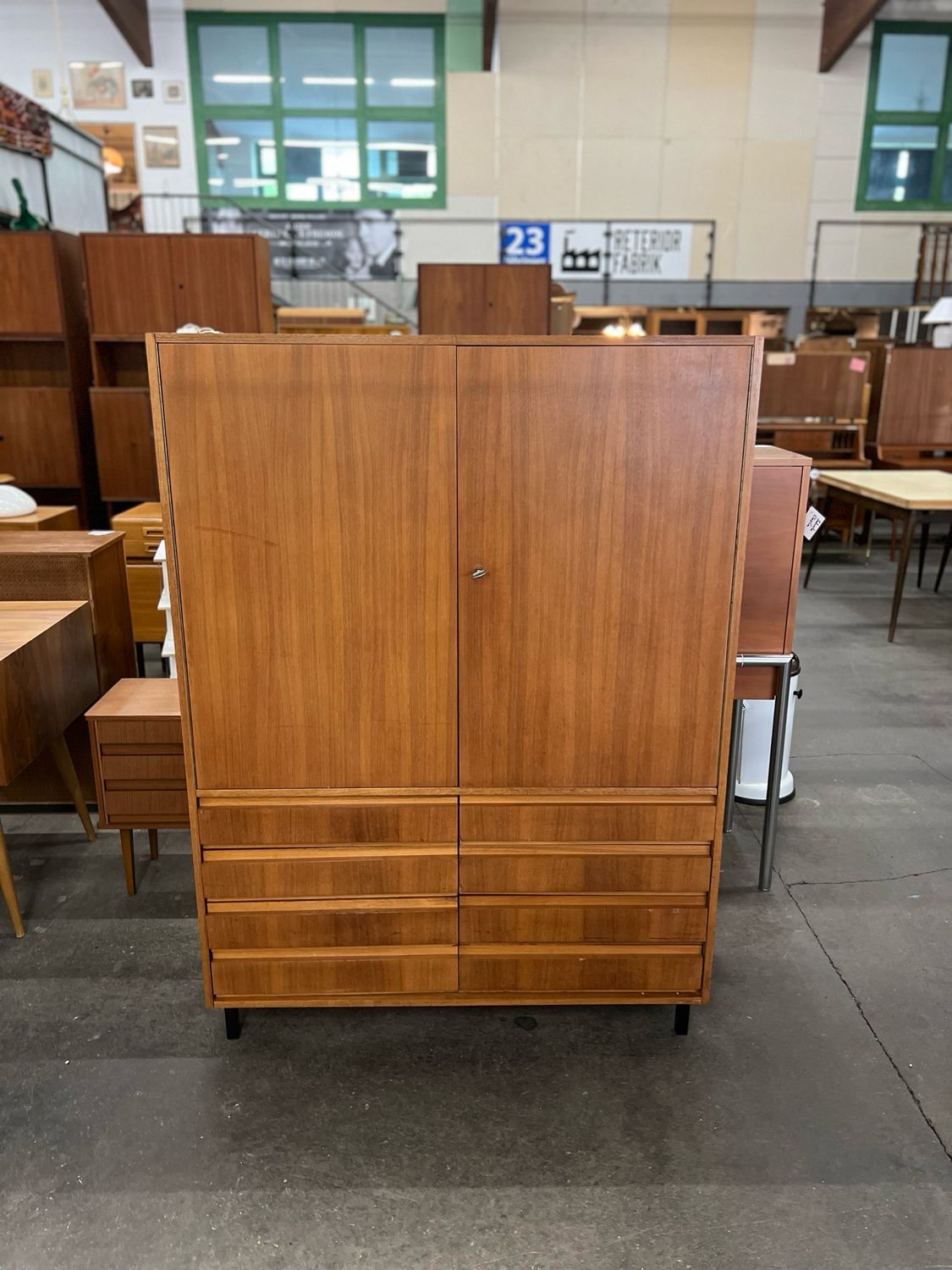 Schrank Kommode Schränkchen Teak Mid Century Vintage