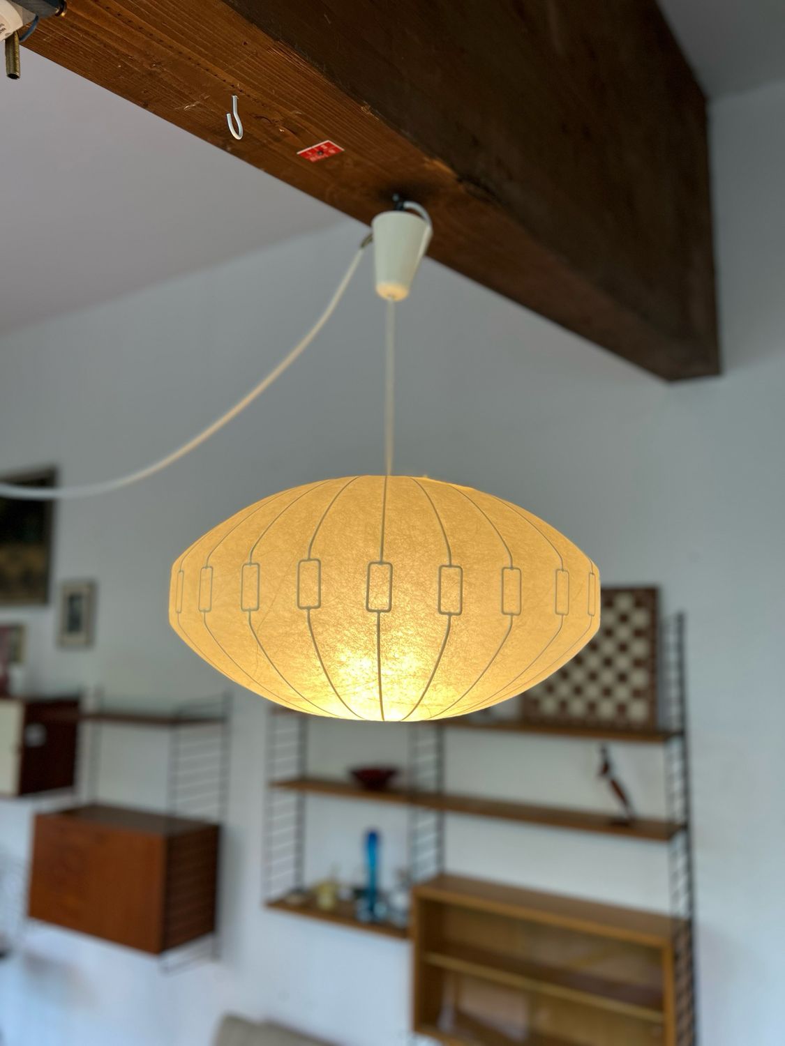 Deckenlampe Deckenleuchte Cocoon Castiglioni Flos Ära Mid Century Vintage