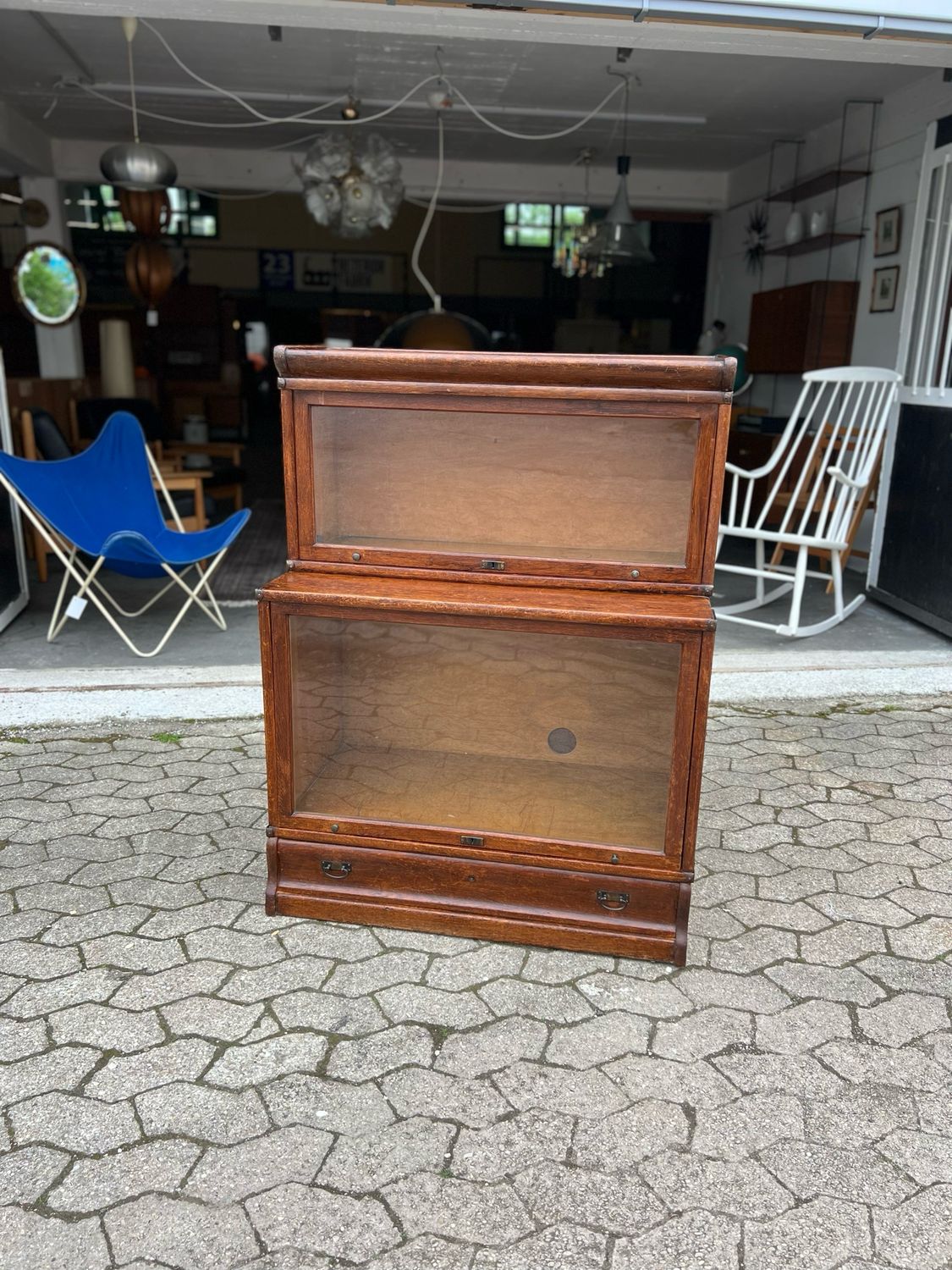 Bücherregal Globe Wernicke Ära Eiche Regal