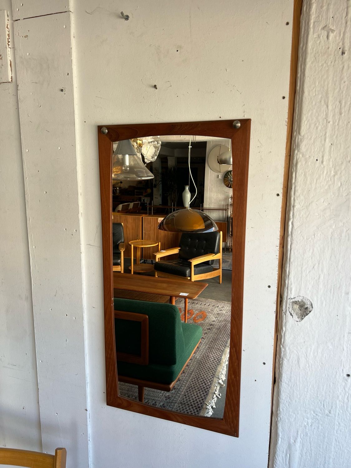 Spiegel Wandspiegel Teak Mid Century Vintage