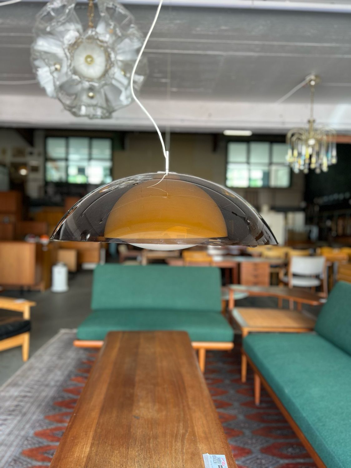 Deckenlampe Deckenleuchte Harvey Guzzini Ära Space Age Vintage