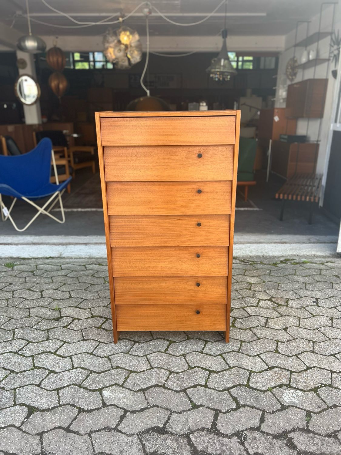 Schuhschrank Kommode Mid Century Vintage
