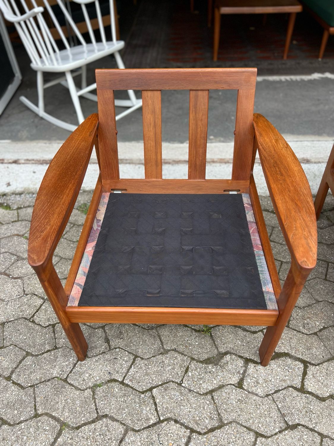 Sessel Armlehnsessel Komfort Danish Teak Mid Century Vintage 1von2