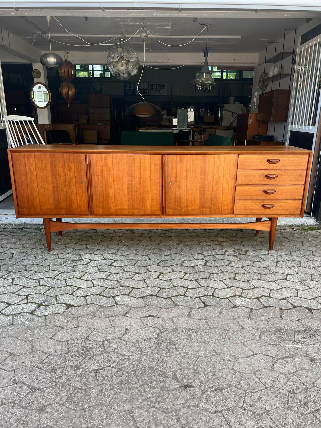 Sideboard Kommode Danish Teak Heinrich Althoff Mid Century Vintage
