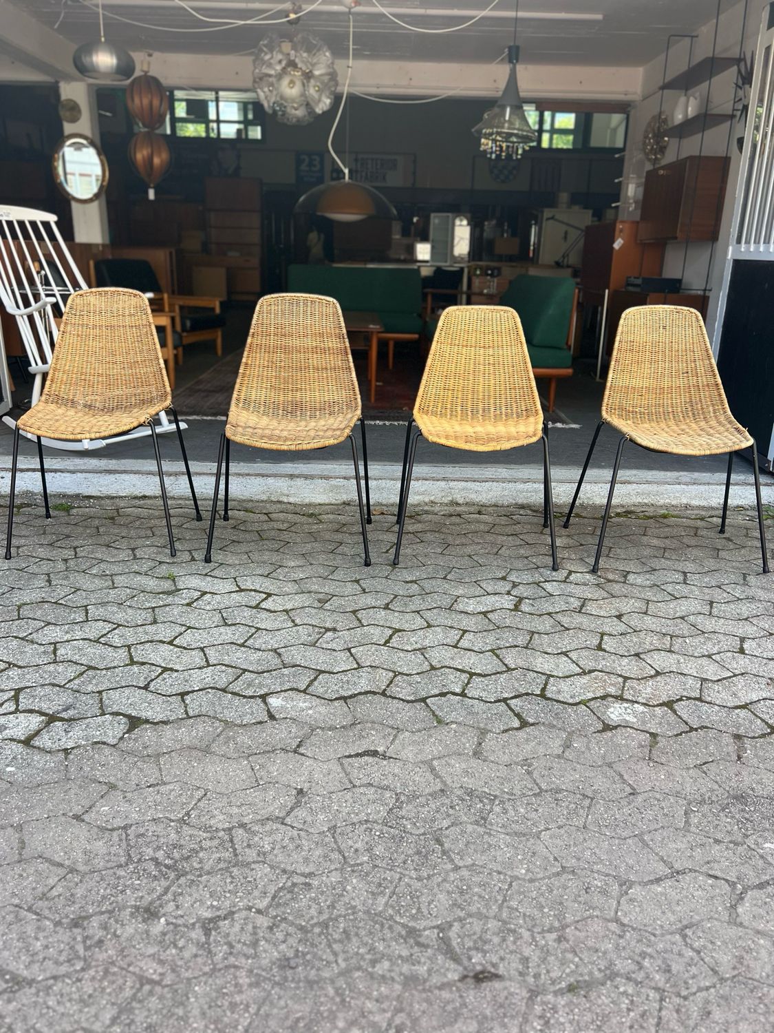 Stuhl Stühle Gian Franco Legler 1von4 Mid Century Vintage