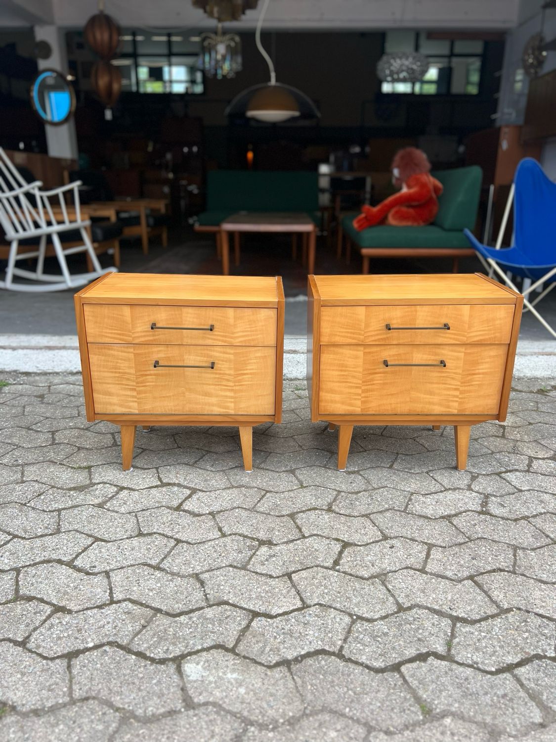 Nachtkästchen Nachttischchen 1von2 Mid Century Vintage