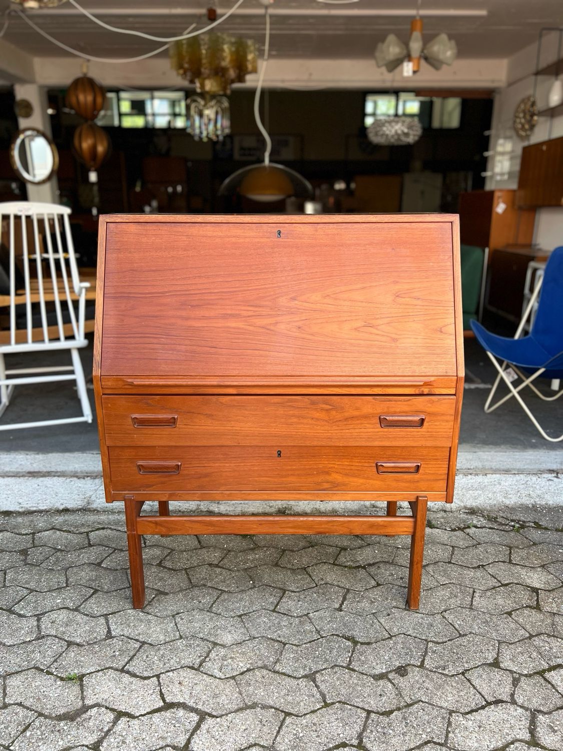 Sekretär Arne Wahl Iversen Danish Teak Mid Century Vintage