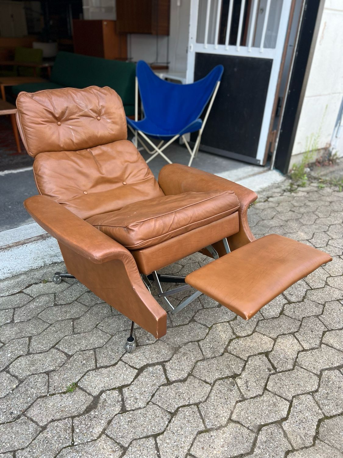 Sessel Lounge Chair Liegesessel Mid Century Vintage