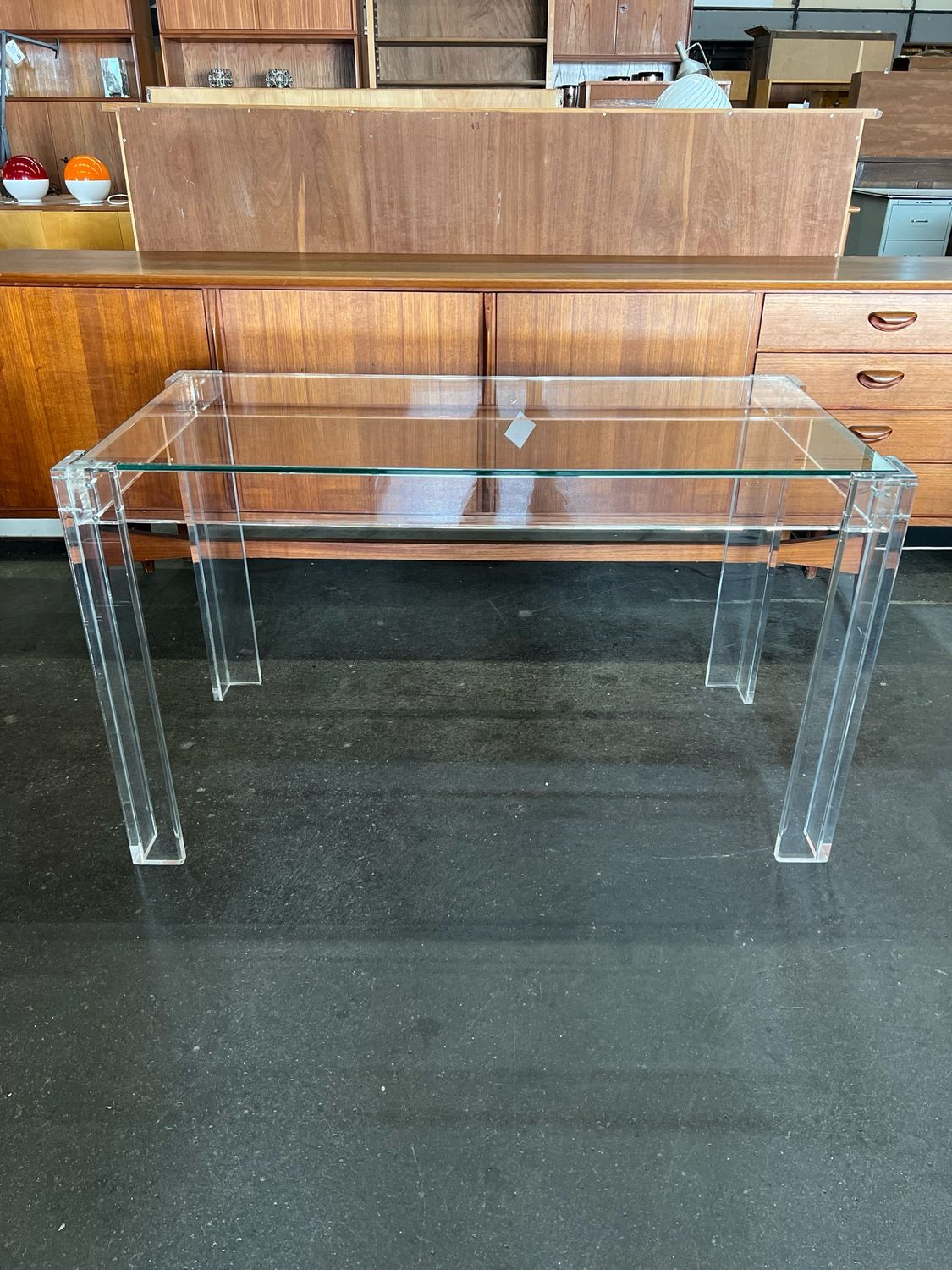 Tisch Acryltisch Glastisch Esstisch Schreibtisch Vintage
