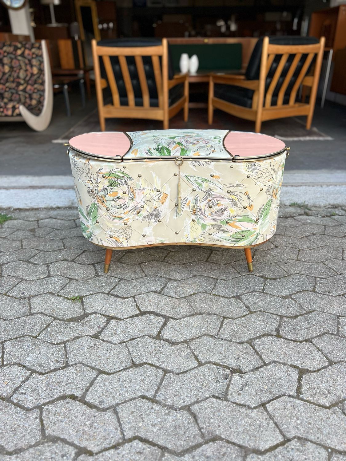Wäschetruhe Wäschebox Mid Century Vintage