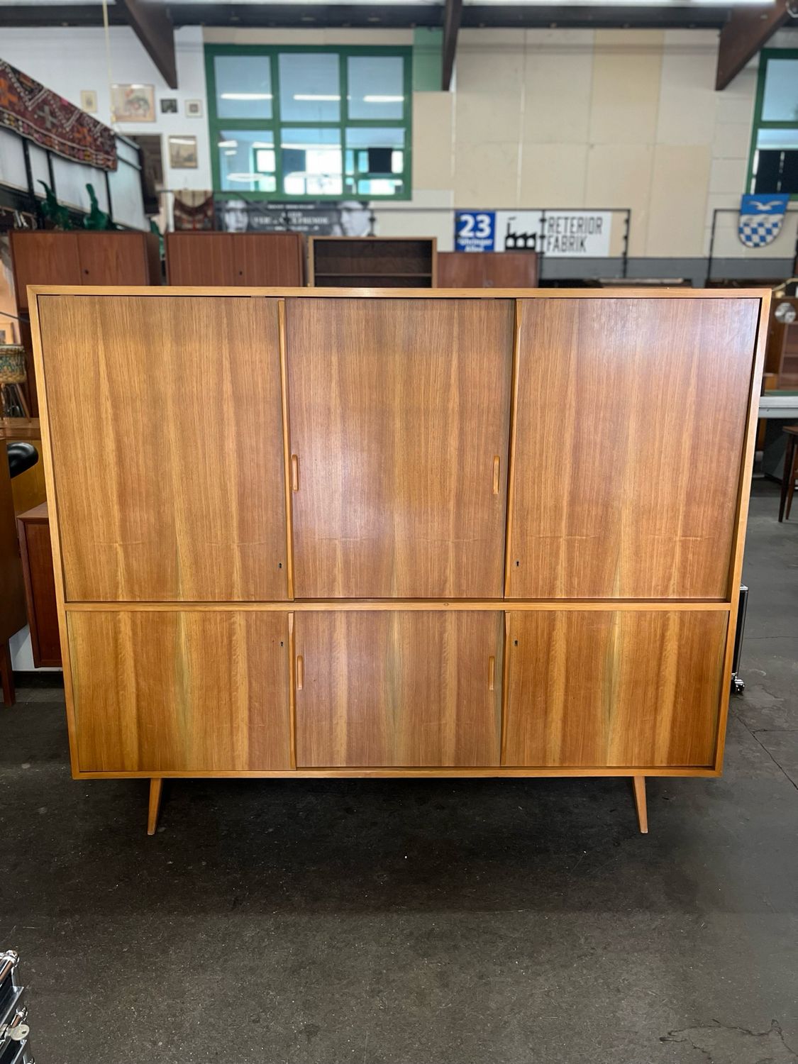 Highboard Sideboard Kommode Schrank Mid Century Vintage