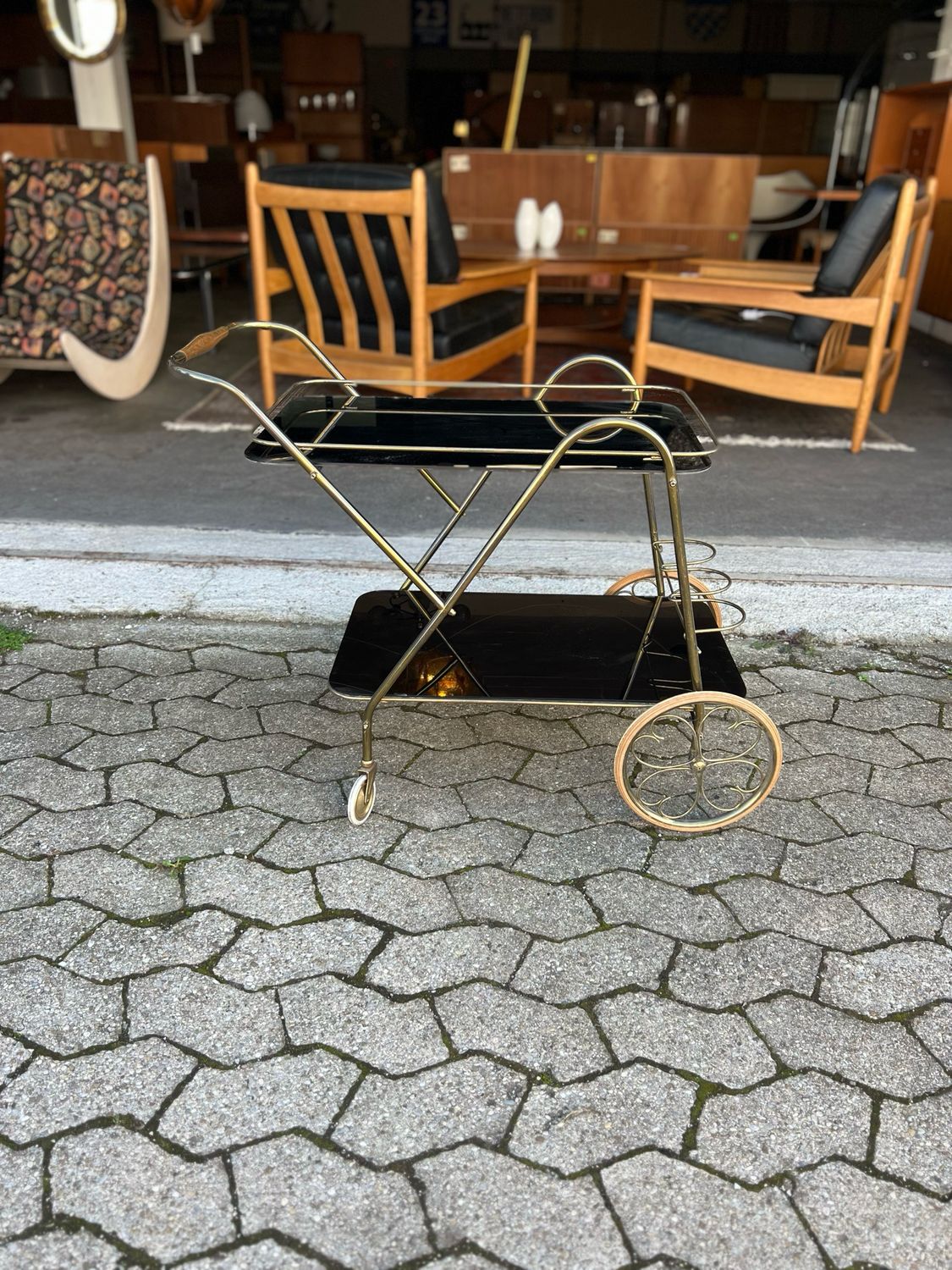 Servierwagen Teewagen Barwagen Mid Century Vintage