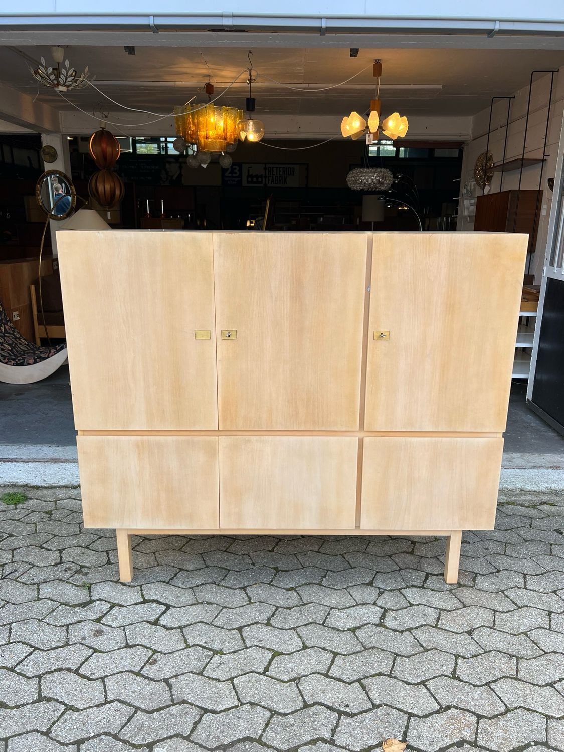 Highboard Sideboard Kommode Schrank Mid Century Vintage