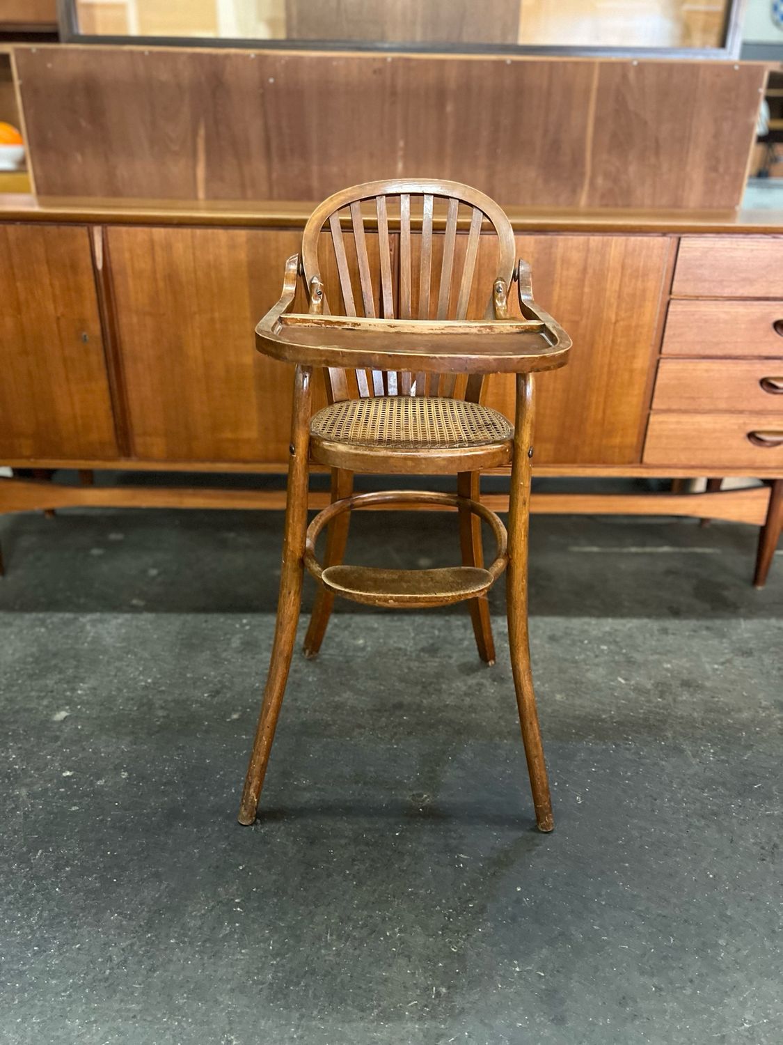 Thonet Kinderstuhl Hochstuhl Babystuhl Vintage