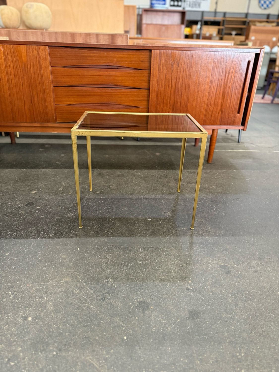 Tischchen Tisch Beistelltisch Messing