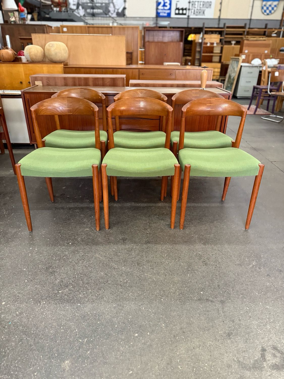 Stuhl Stühle Danish Teak Knud Andersen 1von6 Mid Century Vintage