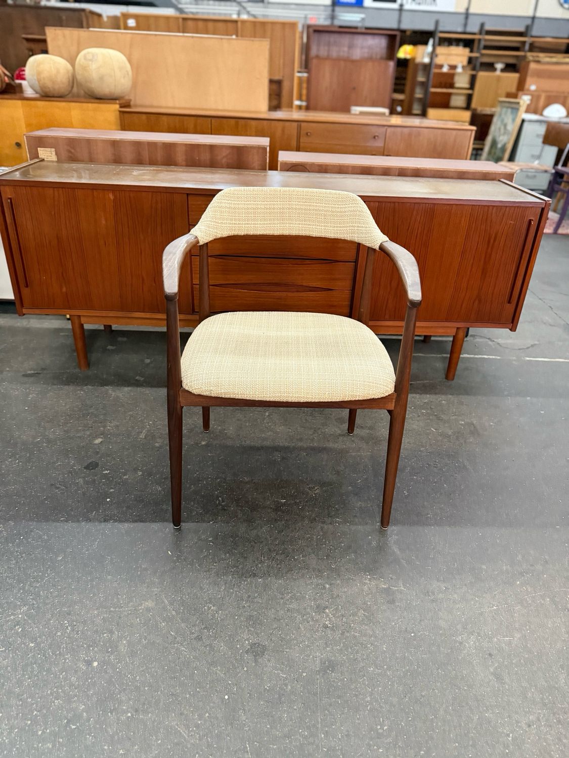Stuhl Armlehnstuhl Danish Teak Mid Century Vintage