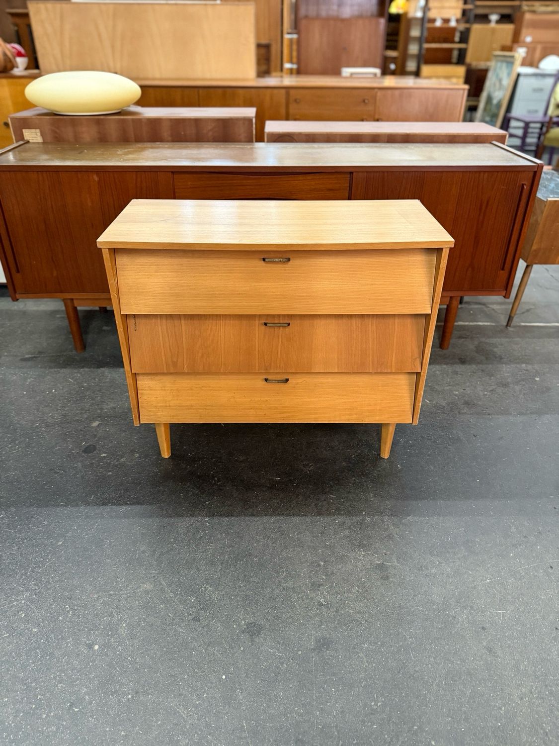 Schuhschrank Kommode Schuhkipper Mid Century Vintage