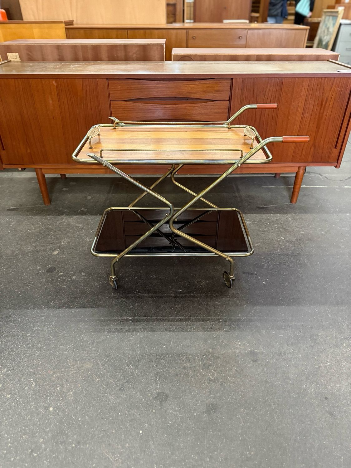 Servierwagen Barwagen Teewagen Mid Century Vintage