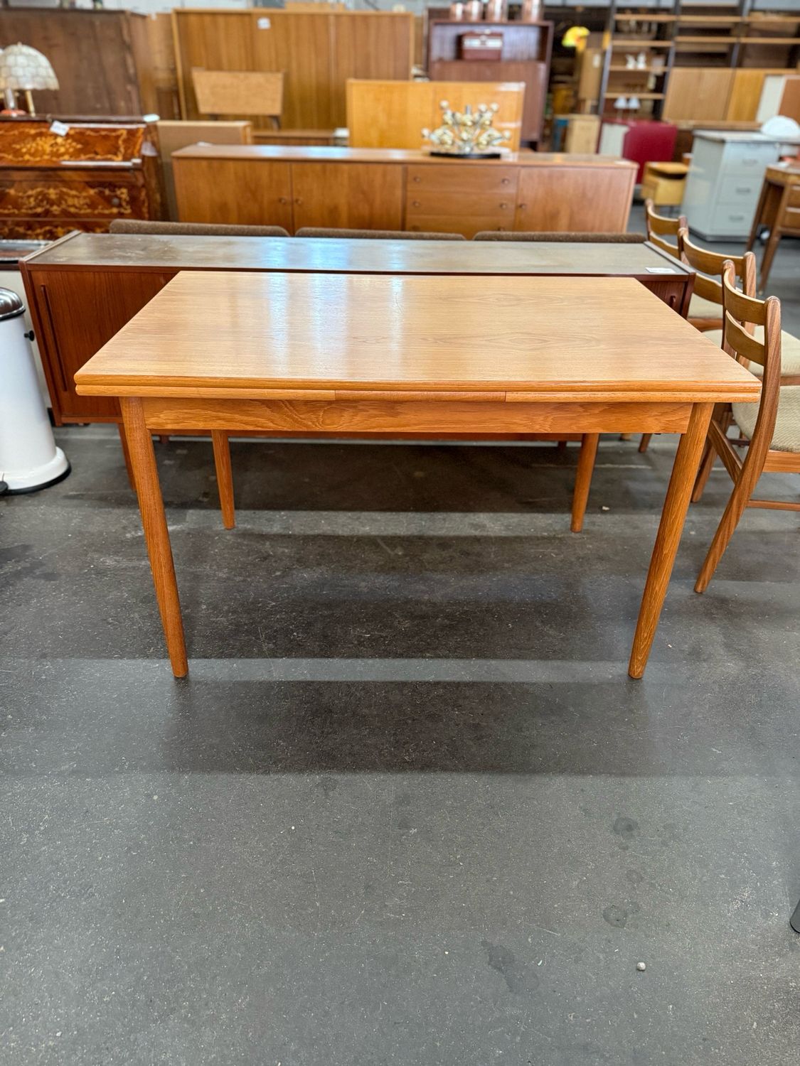 Tisch Esstisch Ausziehtisch Danish Teak Mid Century Vintage