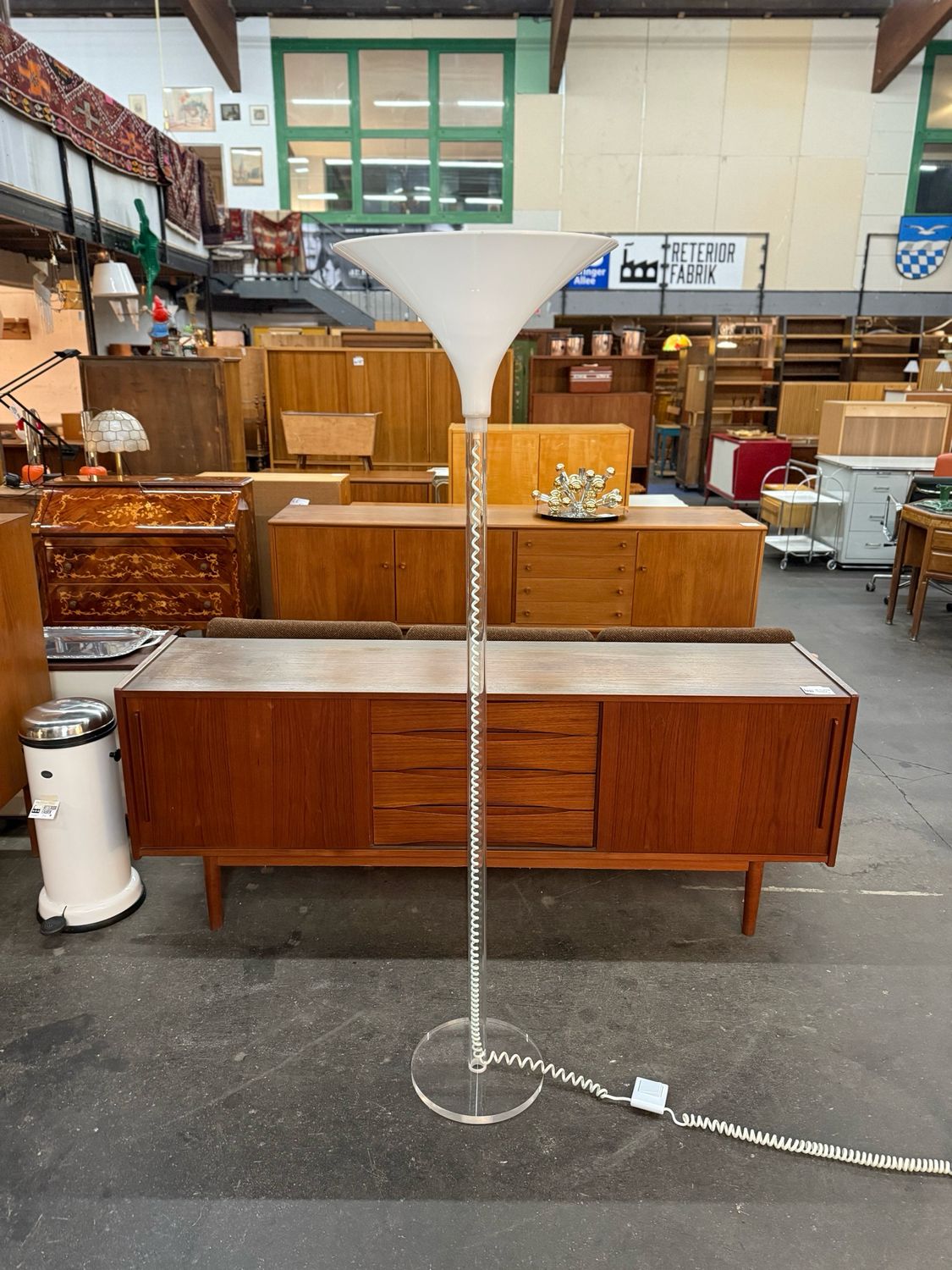 Stehlampe Stehleuchte Harco Loor 80s Acryl Vintage