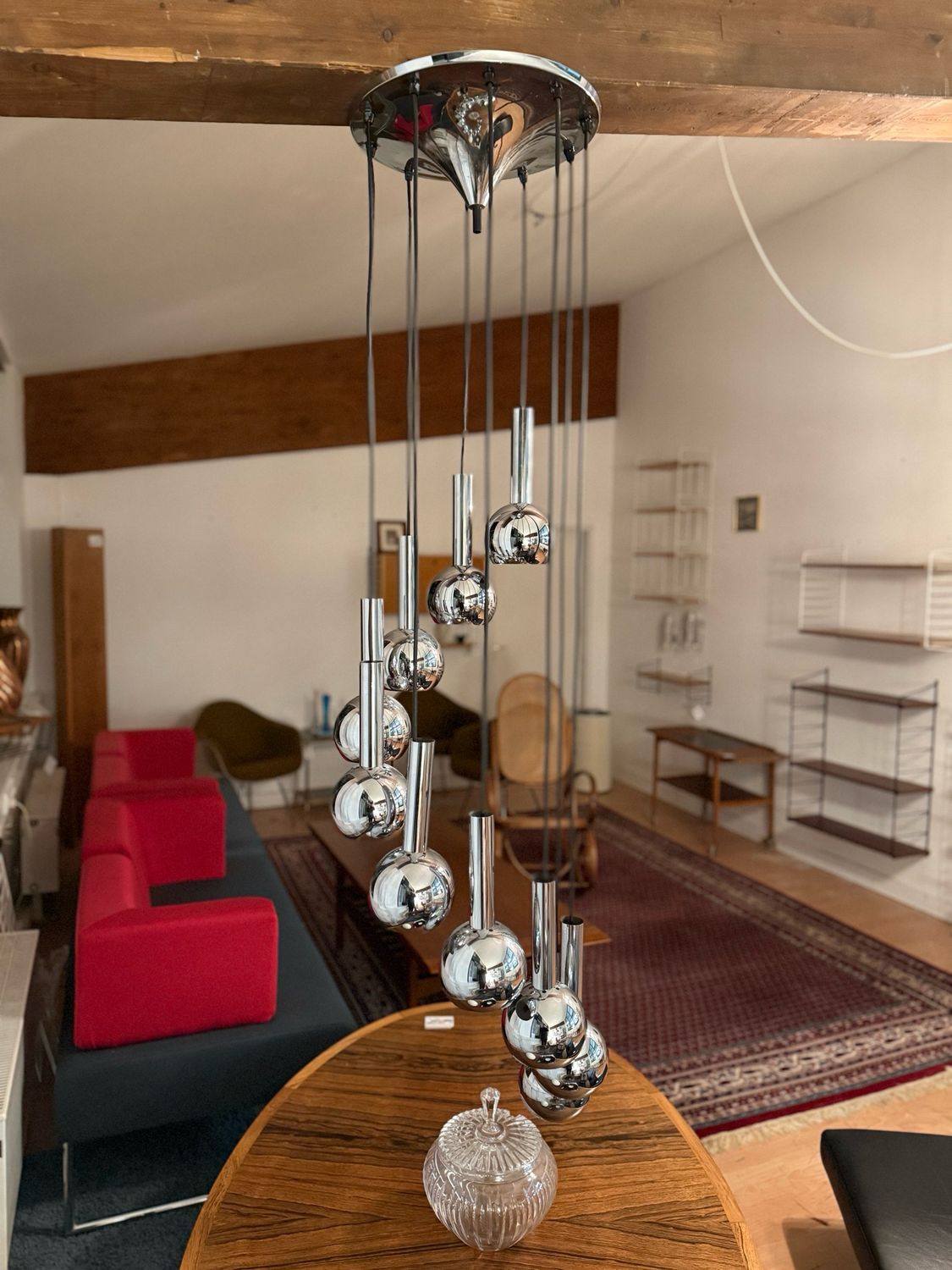 Hängeleuchte Kaskadenlampe Deckenlampe Mid Century Vintage
