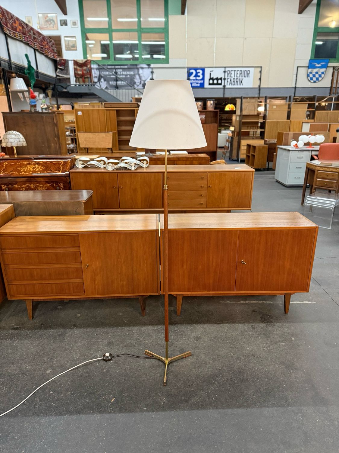 Stehlampe Stehleuchte Mid Century Vintage