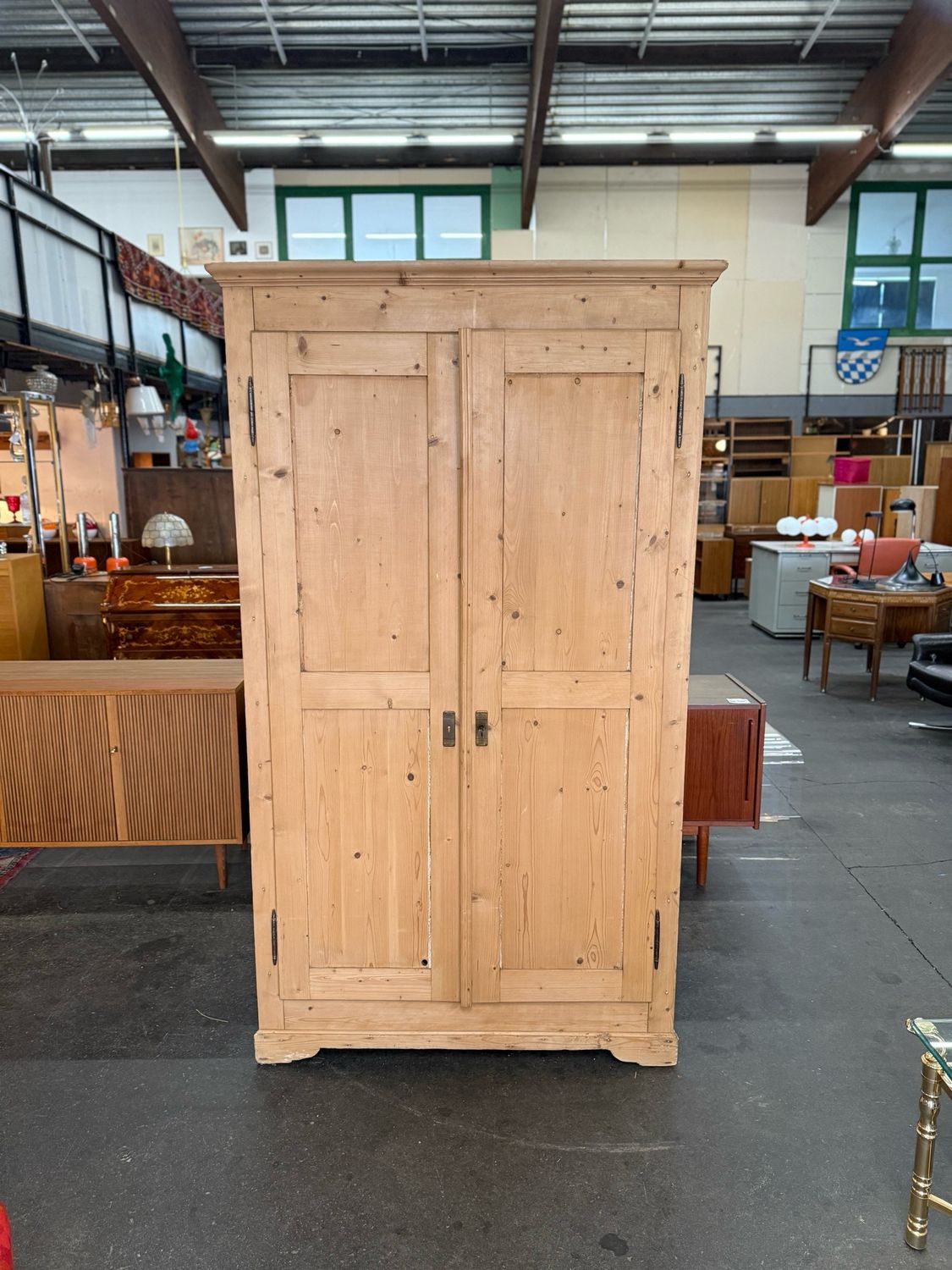 Schrank Eckschrank Weichholzschrank Bauernschrank