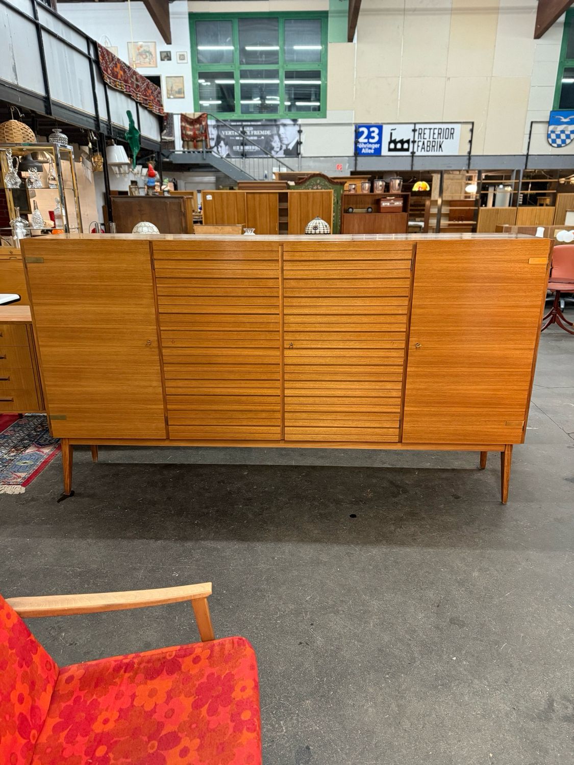 Highboard Kommode Sideboard Mid Century Vintage