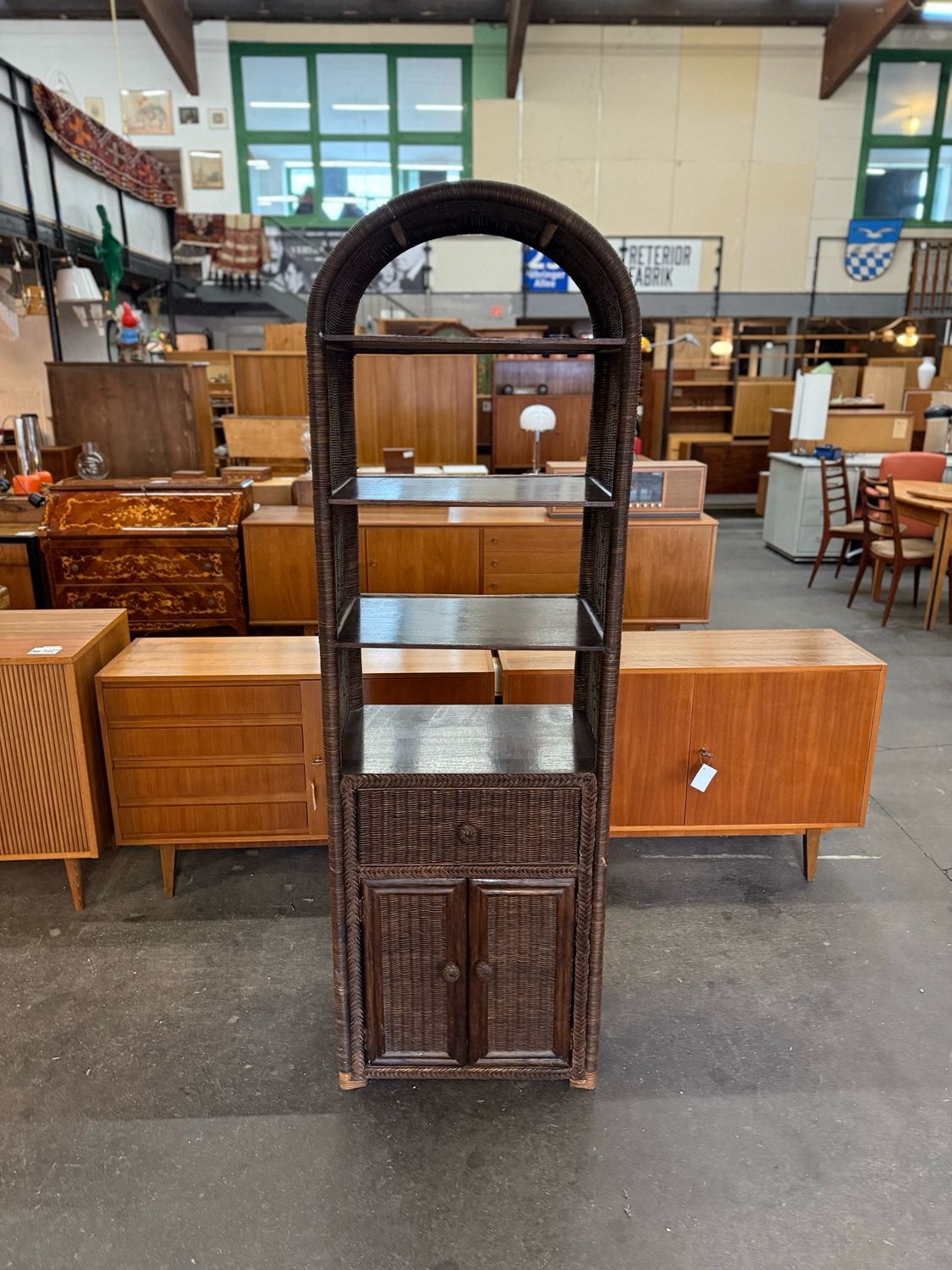 Regal Korbregal Bambus Rattan Schrank