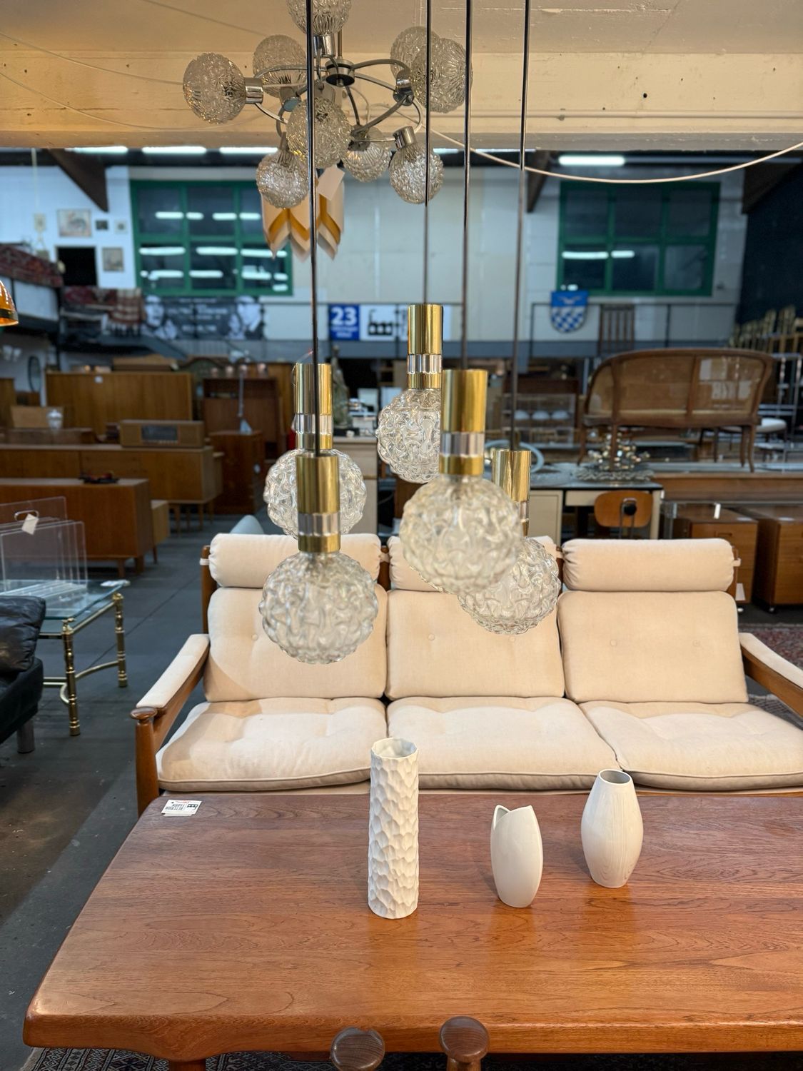 Deckenlampe Hängeleuchte Kaskadenlampe Mid Century Vintage