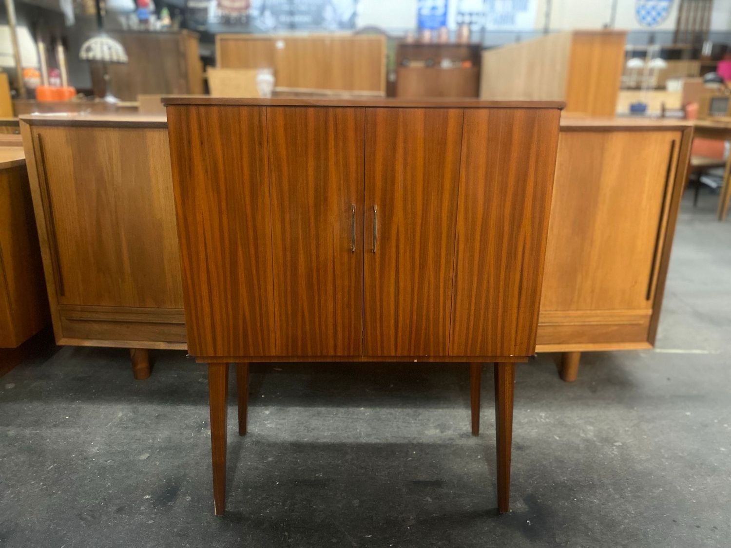 Kommode Kästchen TV Saba Mid Century Vintage