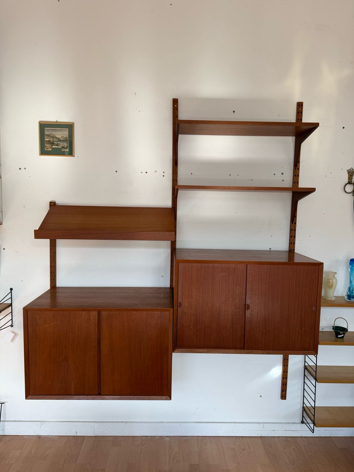 Poul Cadovius Wandregal Leiterregal Teak Mid Century Vintage
