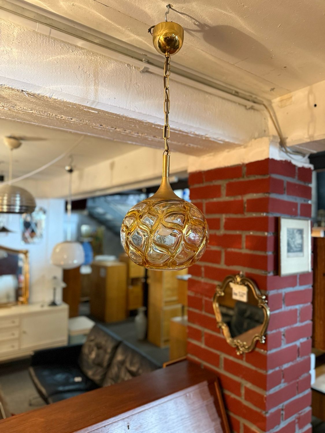 Doria Deckenlampe Hängeleuchte Mid Century Vintage
