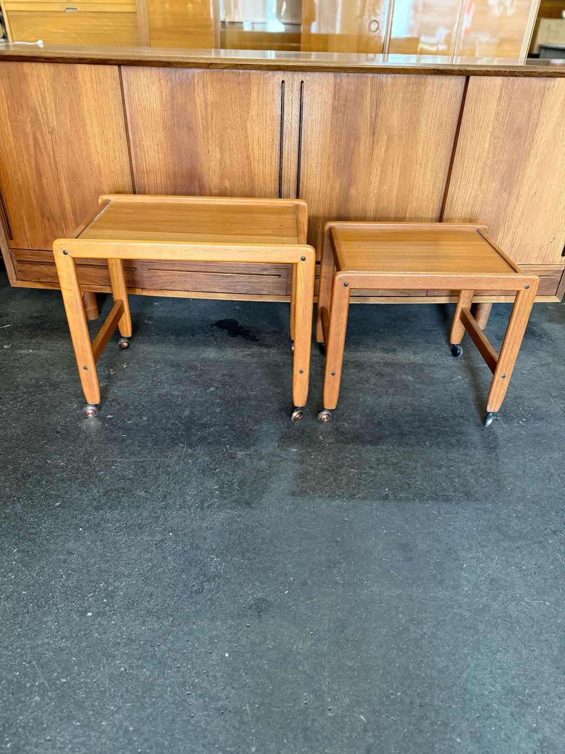 Servierwagen Barwagen Beistelltisch 1von2 Danish Teak Mid Century Vintage