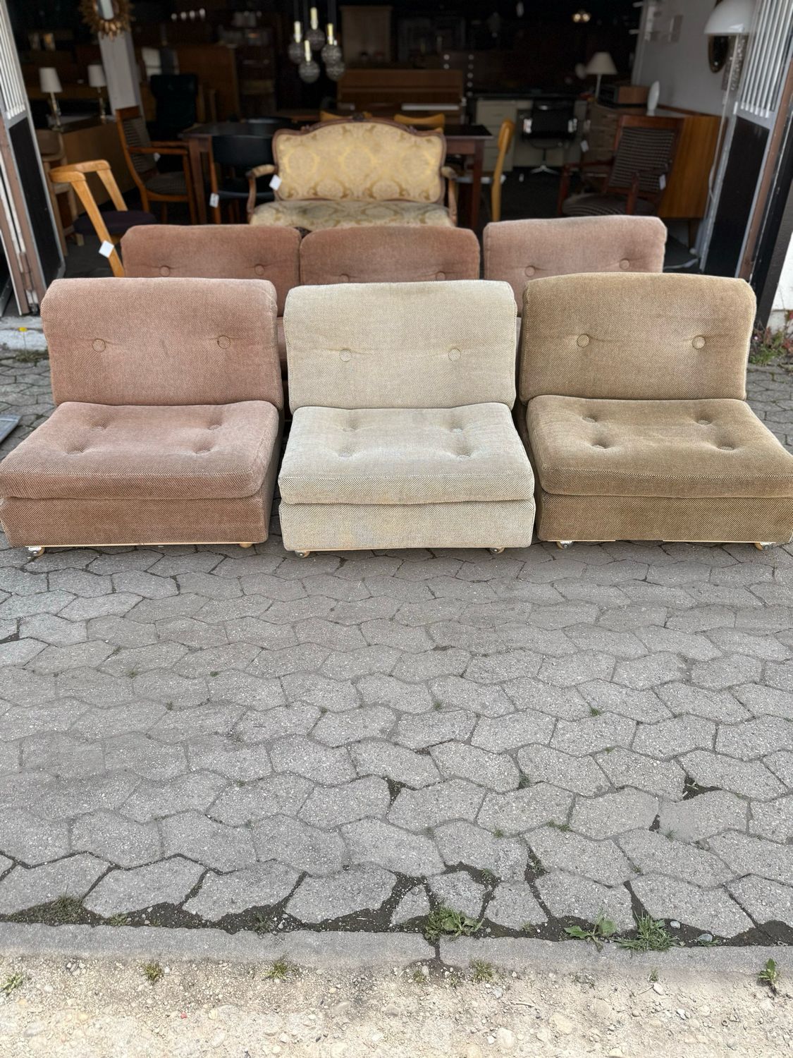Sessel Modulsofa Sesselelemente 1von6 Mid Century Vintage