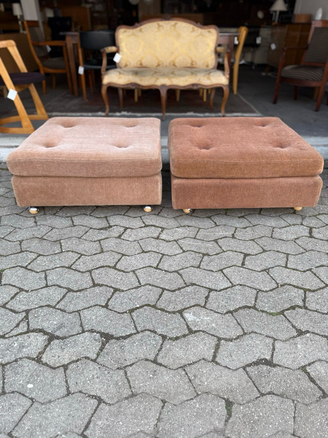 Hocker Sitzhocker Pouf 1von2 Vintage
