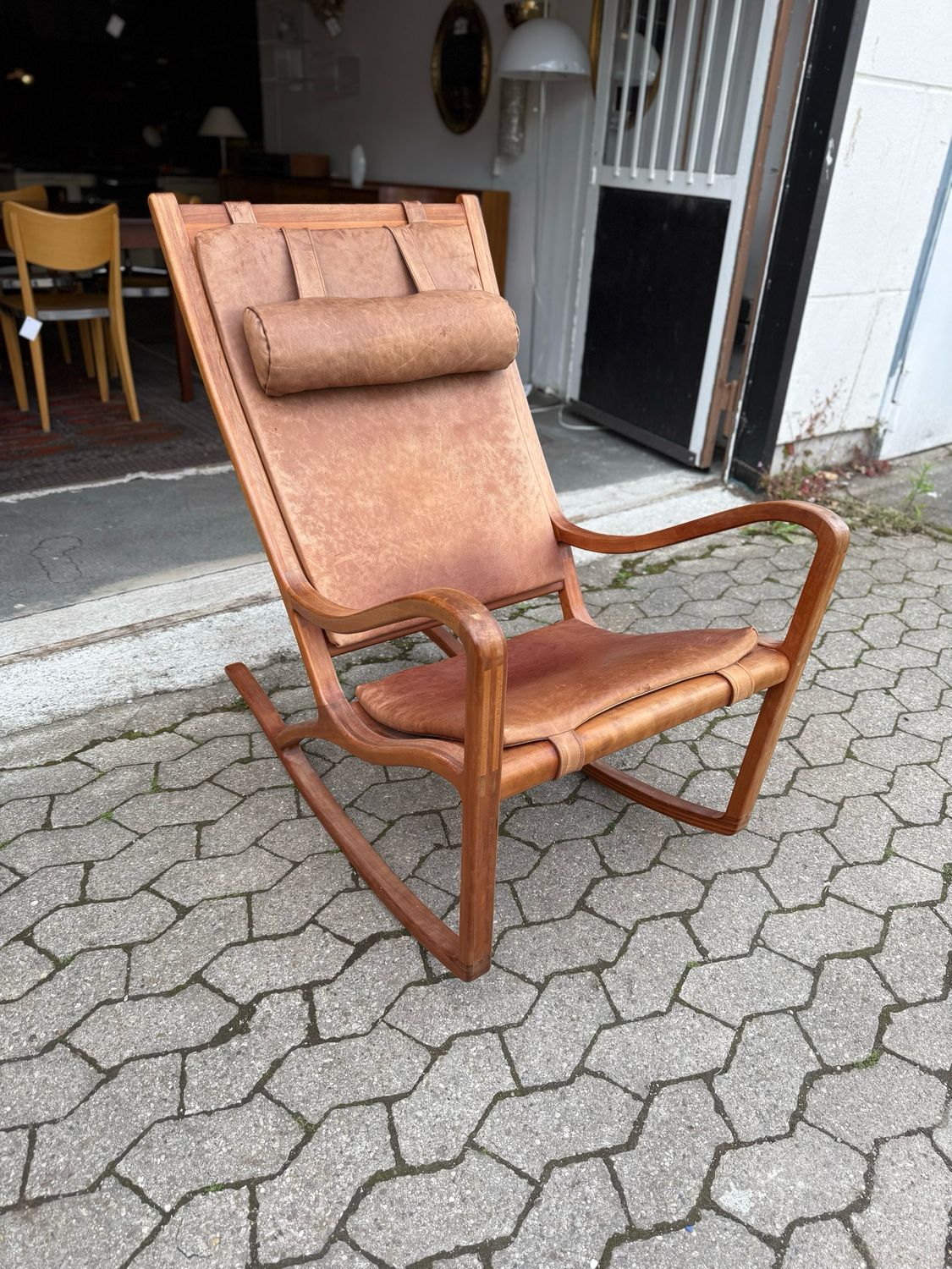 Schaukelstuhl Rocking Chair Mid Century Vintage Sessel
