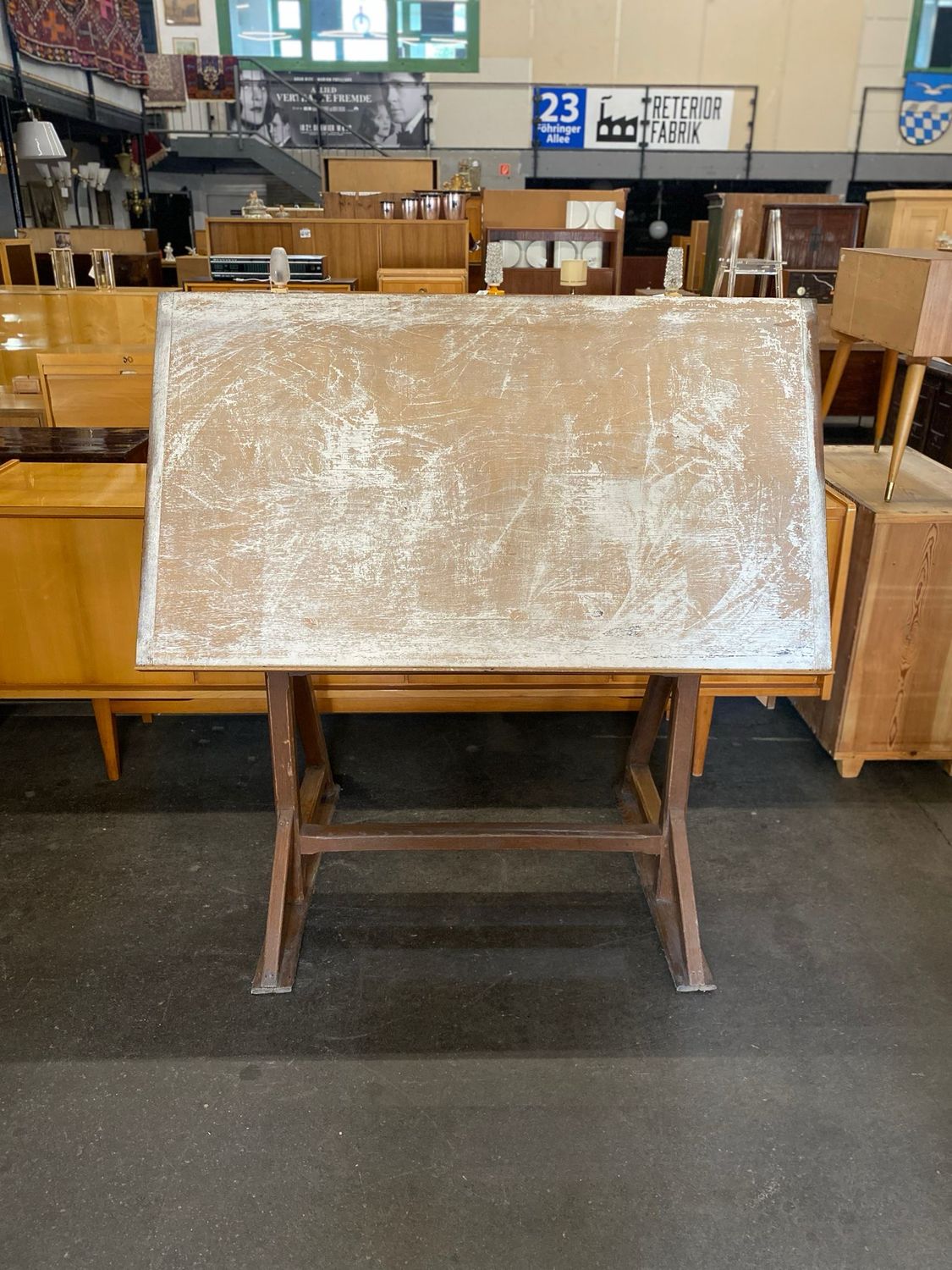 Zeichentisch Architektentisch Vintage Schreibtisch