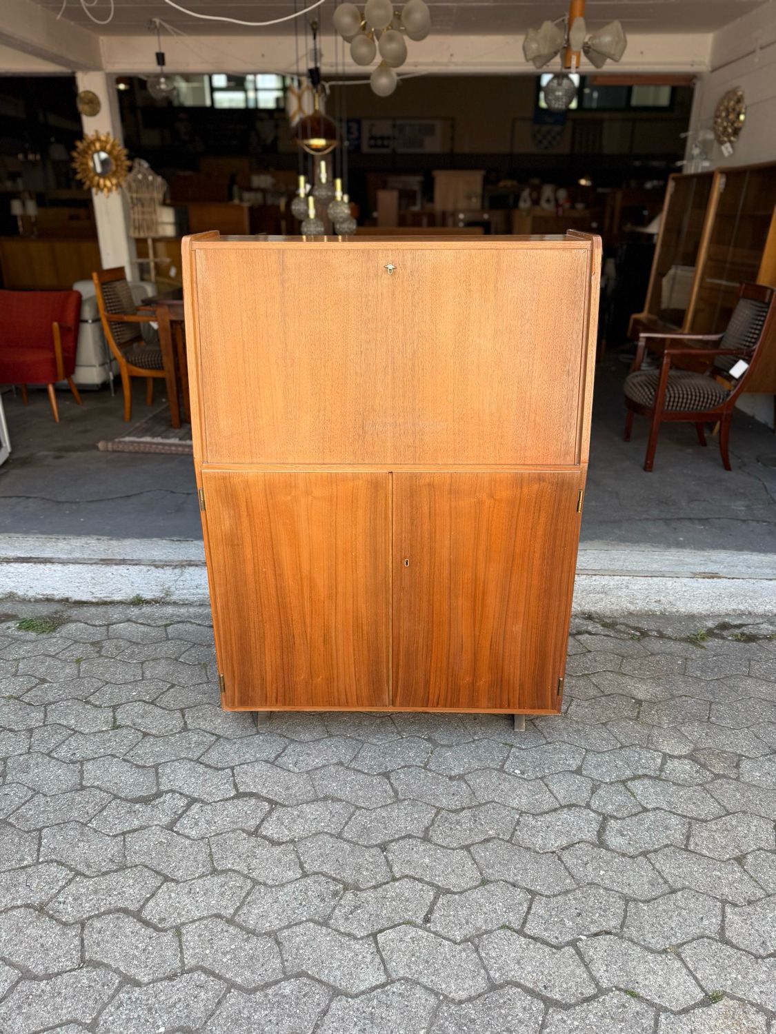 Sekretär Klappsekretär Schreibtisch Danish Teak Mid Century Vintage