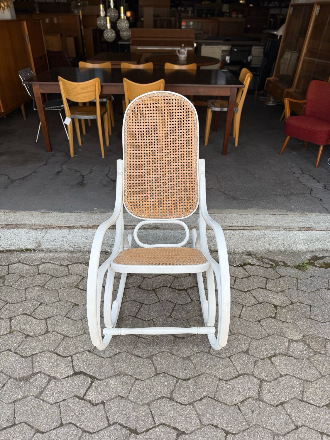 Schaukelstuhl Rocking Chair Bugholzstuhl Ära Thonet