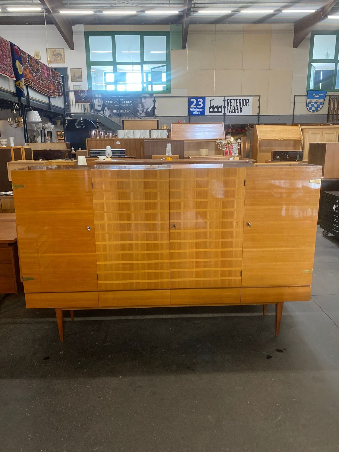 Highboard Kommode Sideboard Mid Century Vintage