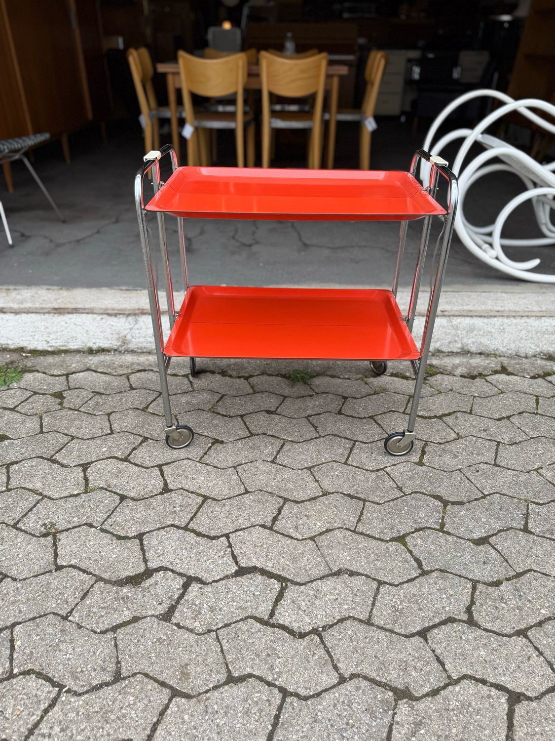 Dinette Barwagen Servierwagen Vintage