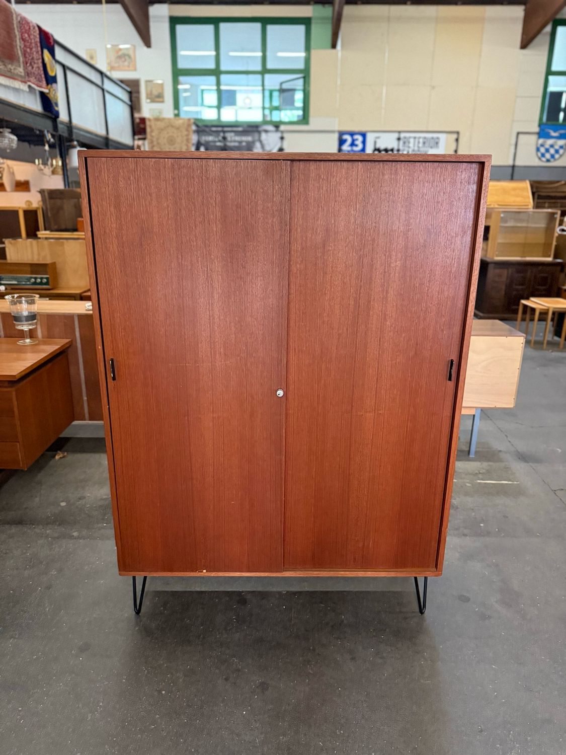 Schrank Regal Teak Mid Century Vintage