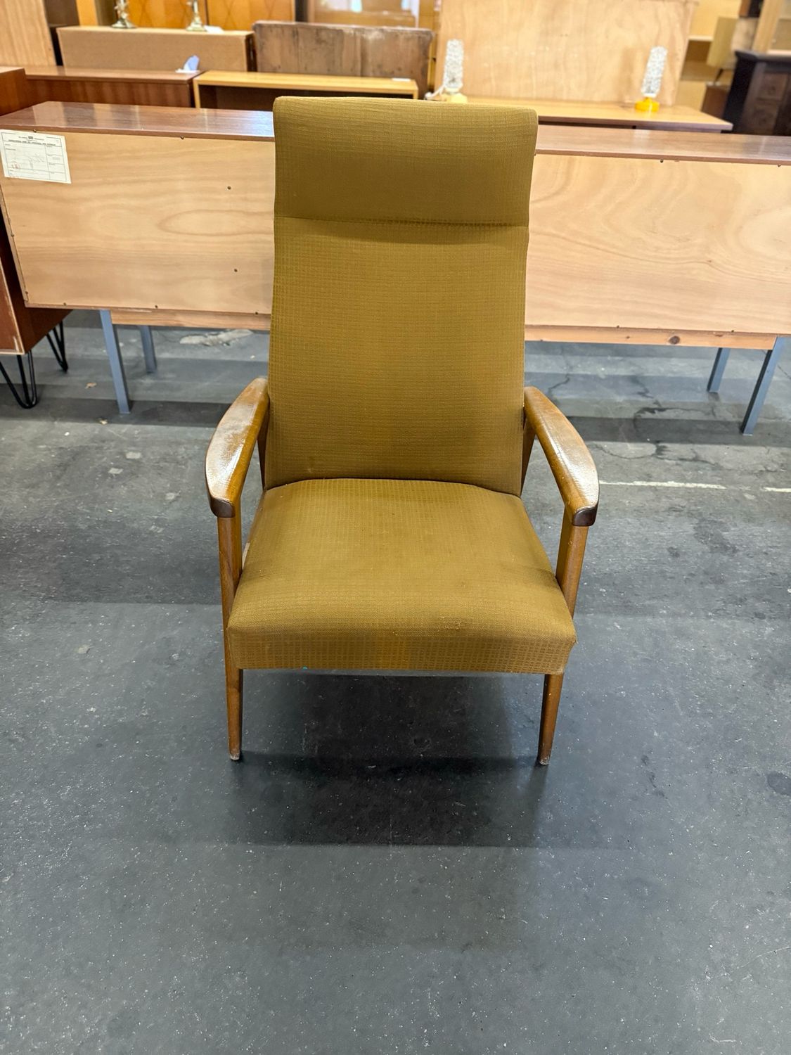 Sessel Armlehnsessel Hochlehner Mid Century Vintage