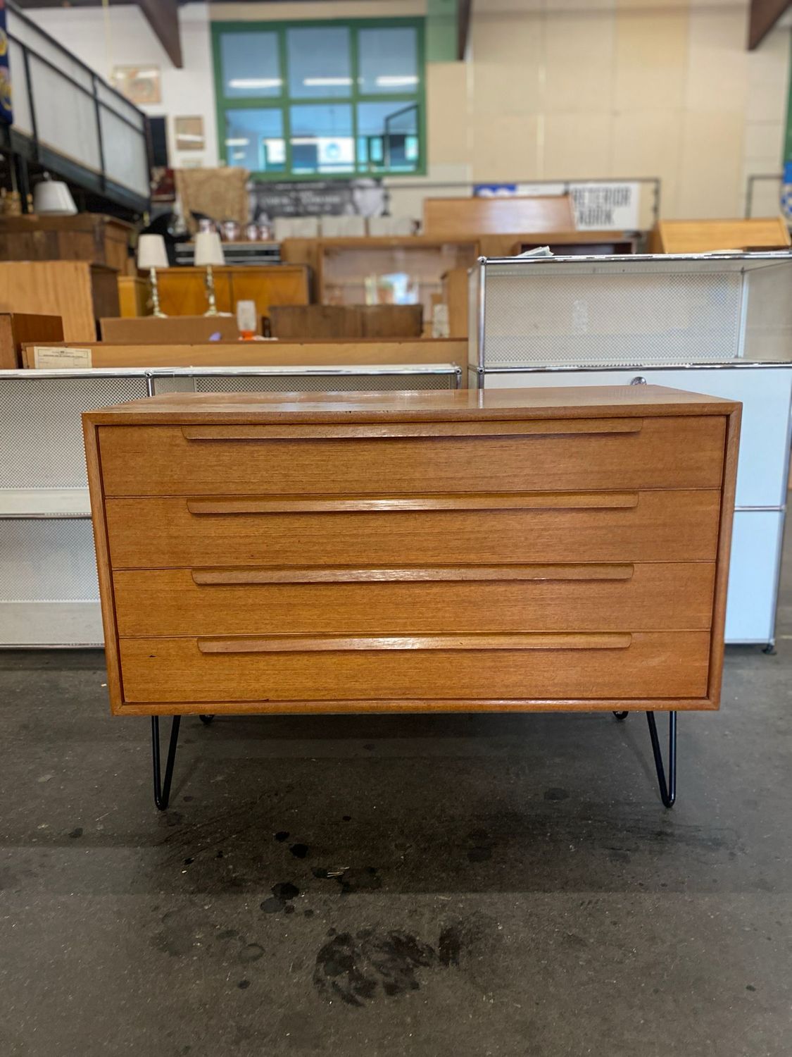 Kommode Sideboard Schubladenkommode Teak Mid Century Vintage
