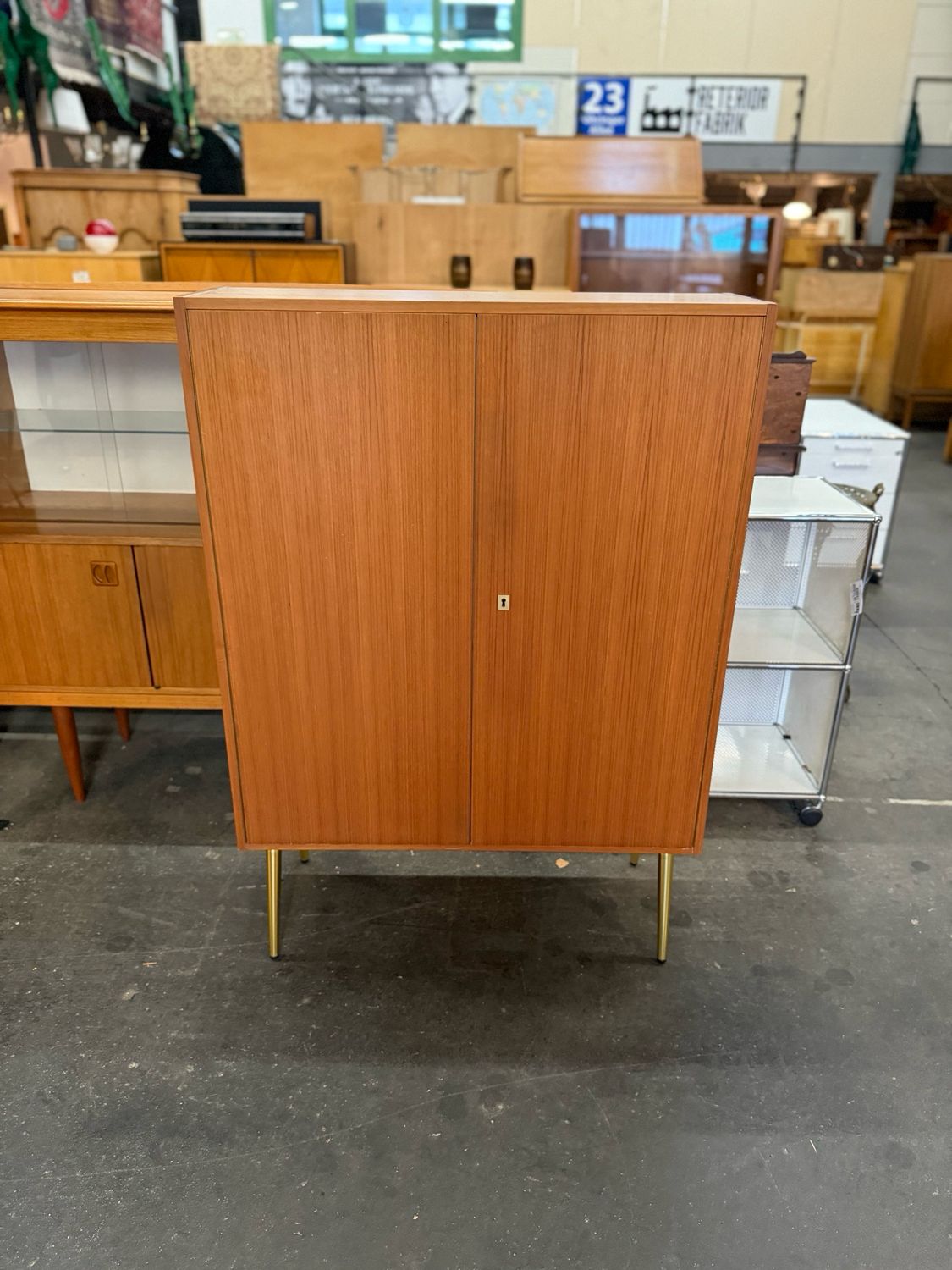 Schränkchen Kommode Highboard Omnia Teak Mid Century Vintage