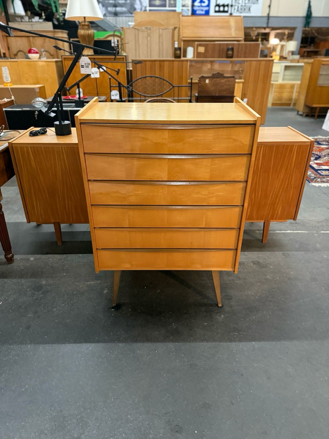 Kommode Schubladenkommode Highboard Mid Century Vintage