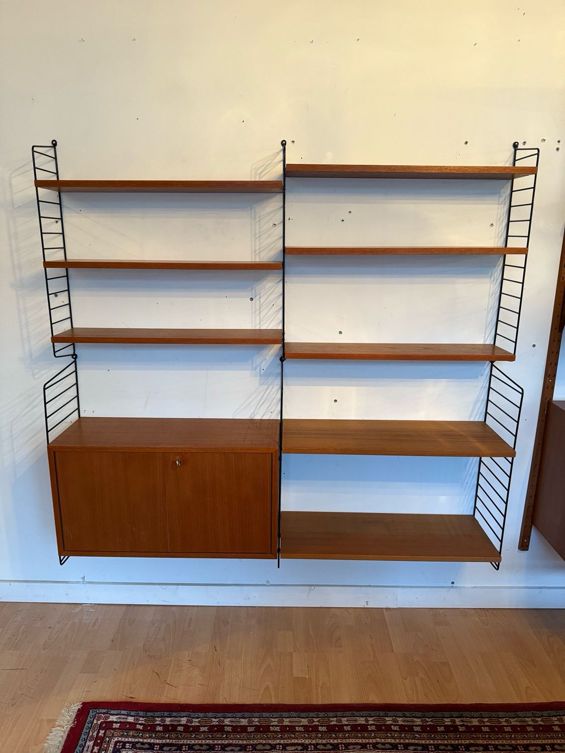 Original Kajsa &amp; Nisse Strinning Stringregal Teak Leiterregal Wandregal Mid Century Vintage